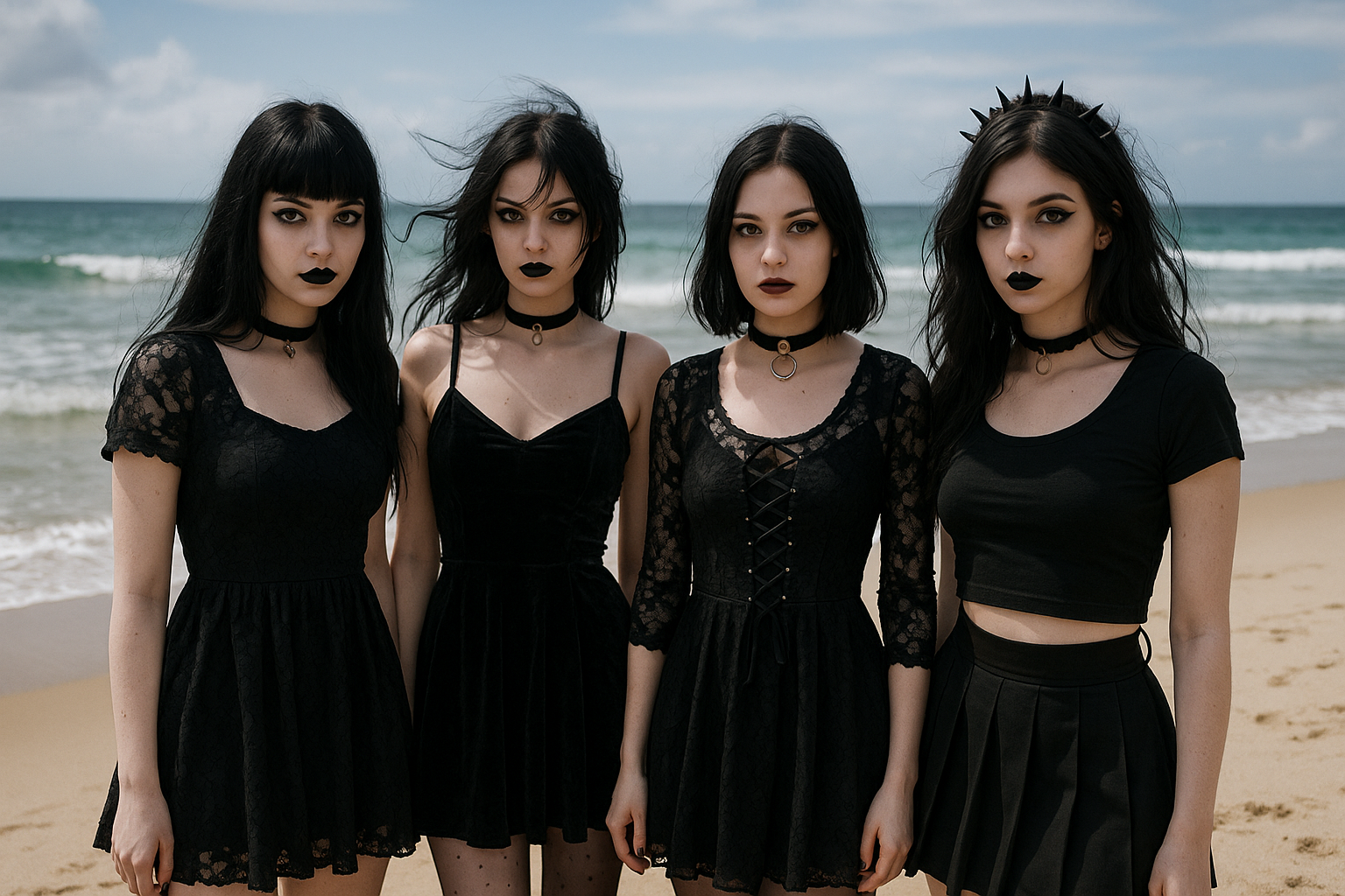 Best goth chick prompt examples and answers for dating apps with aesthetic visuals